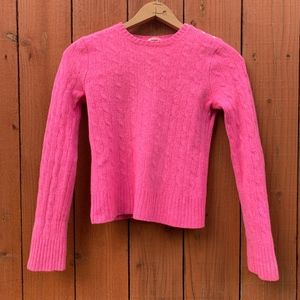 J Crew | Preppy Knit Cashmere Crop Top Sweater